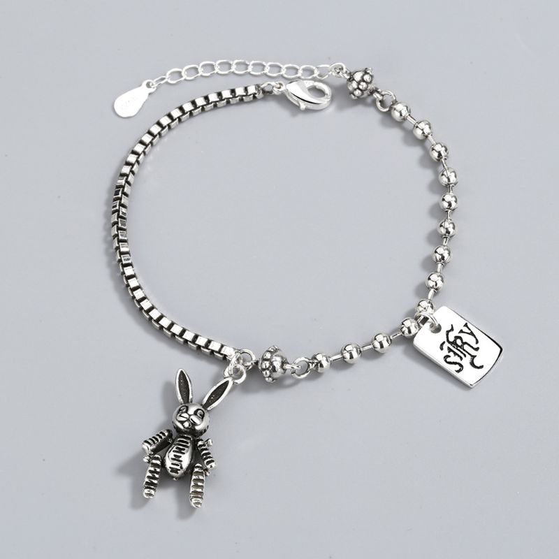 

Vintage Charm Bracelet Beads Link Chain Bracelet Fashion Jewelry