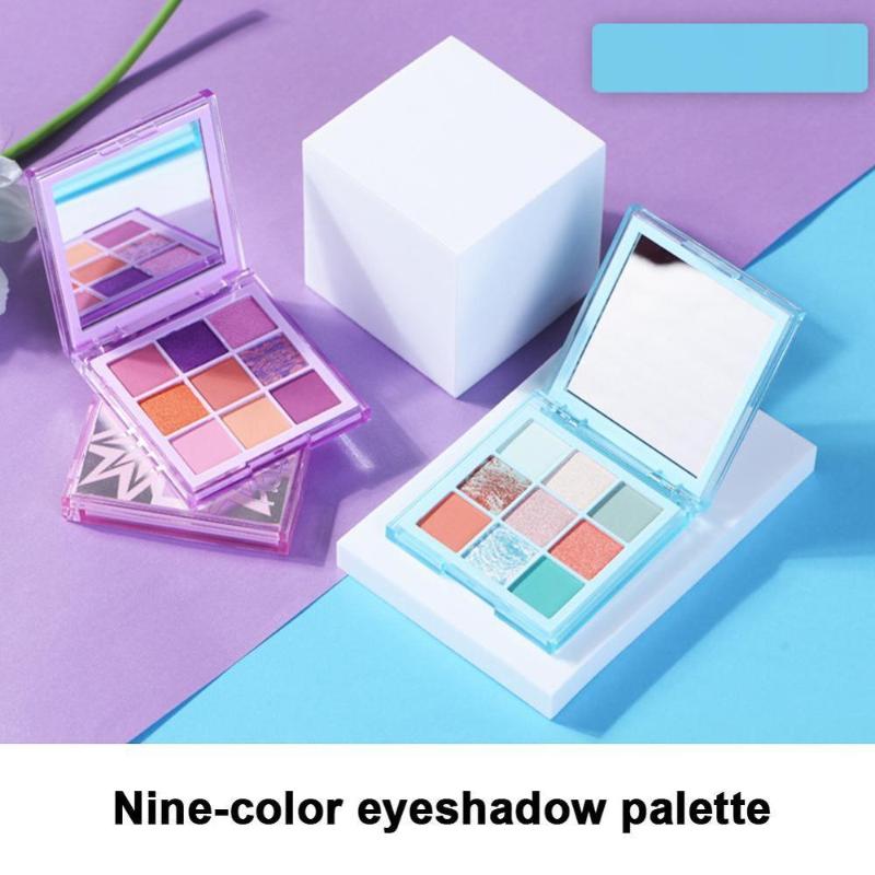 

Summer New Fashion Summer eyeshadow palette 9 Color Matte EyeShadow Glitter eye shadow MakeUp Shimmer and Diamond Eye Cosmetics, Army green