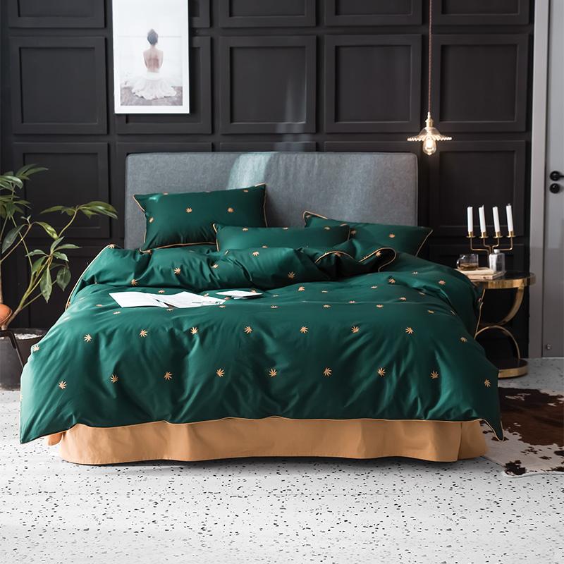 

50 100% cotton Bedding Sets luxury Duvet Cover King Queen Size Quilt Cover Brief Bedclothes Comforter bed set