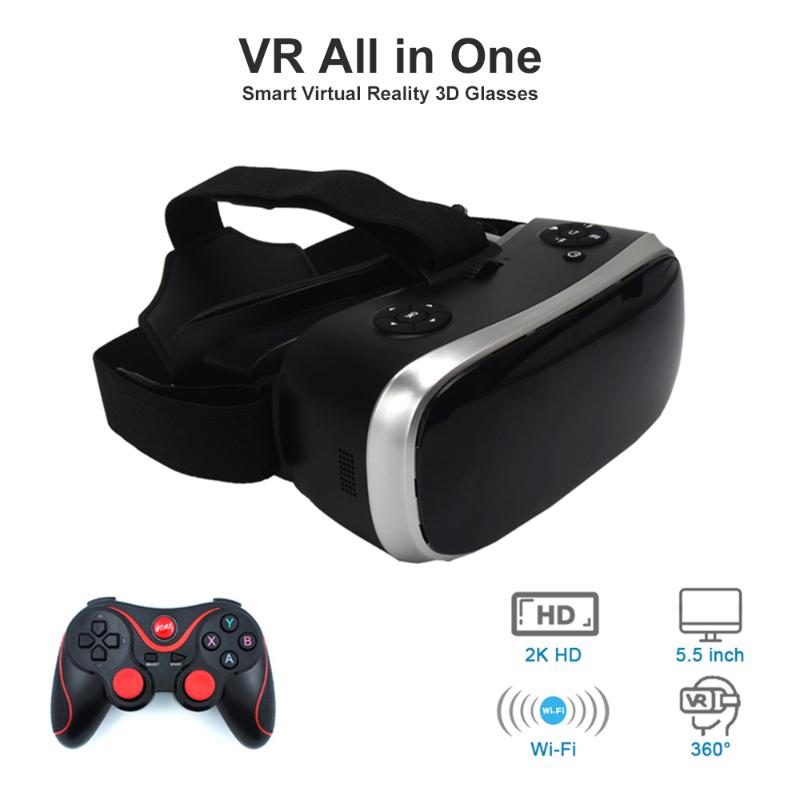 

All In One Glasses 2K HD WIFI 3D Smart Glasses integrated machine 3G 16G IN Virtual Reality Immersive Helmet