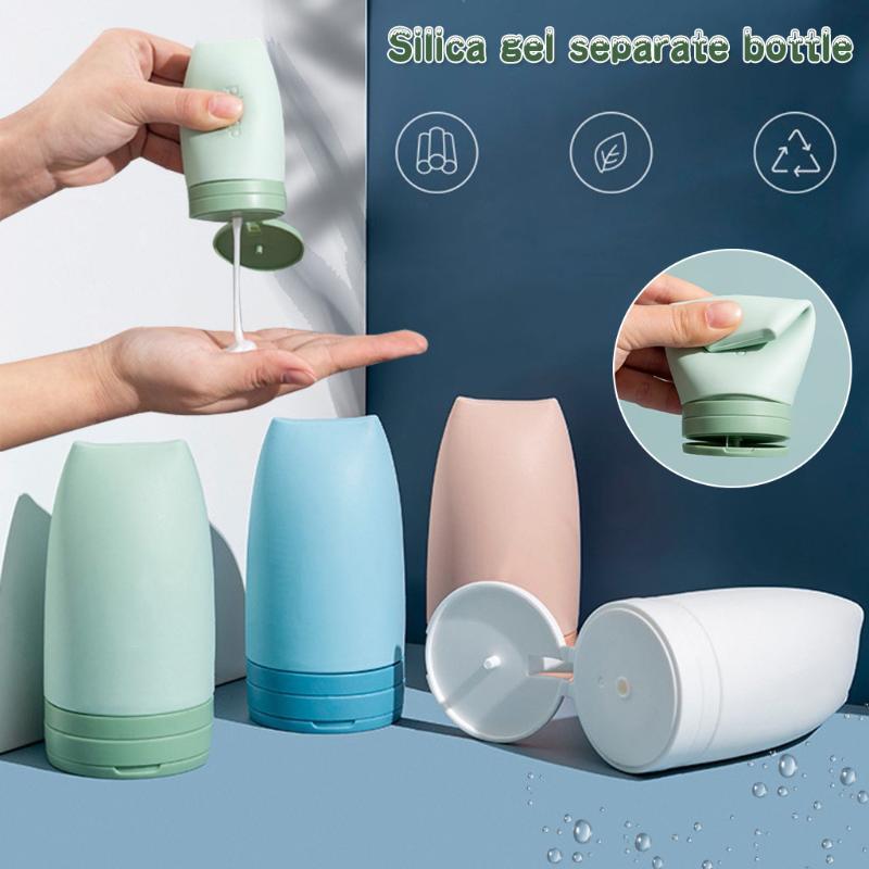 

Travel Cosmetic Bottle Container Silicone Hand Sanitizer Tank 90ml Sponge Container Drainboard Soap Holder 2020