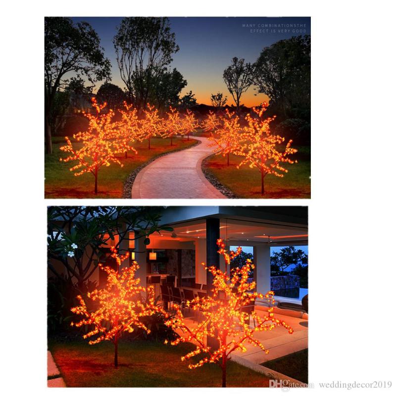 

New LED Cherry Blossom Christmas Trees Lighting Waterproof Garden Landscape Decoration Lamp For Wedding Party Christmas Supplies