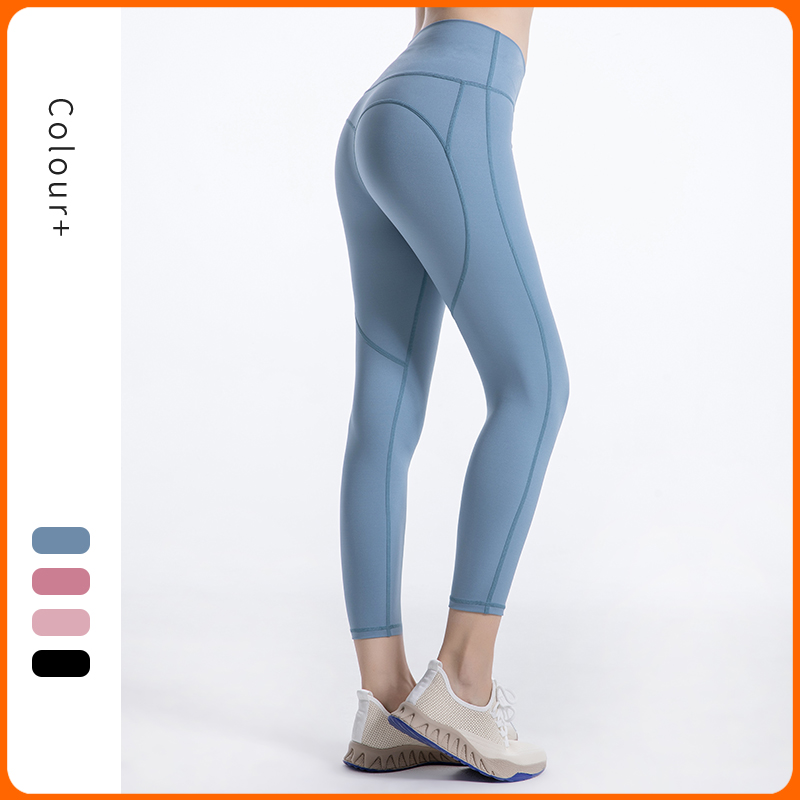 

ATSANI Explosions Sweet Heart-shaped Hip Yoga Pants Sexy Women' Slim Elastic High Waist 7 Points Sports Leggings Gym Sportwears, Black