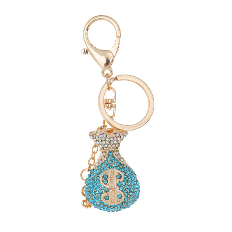 

Factory direct classic wallet purse key ring pendant handmade rhinestone key chain grab doll machine dedicated