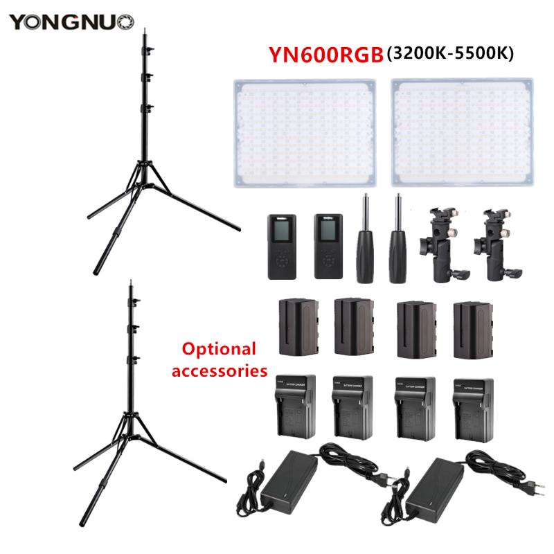 

YONGNUO YN600 RGB Ultra Thin Video LED Video/ Photo photography Light Adjustable Color Temperature 3200K-5500K for makeup vlog