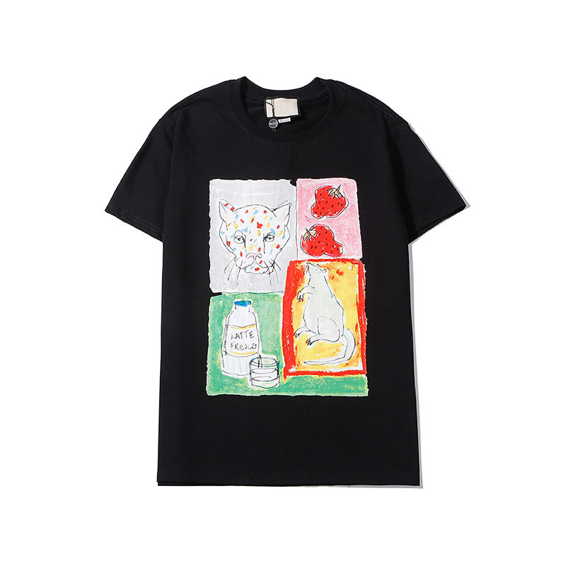 

Women' & Men' Fashion T-shirt 2020 New Womens Casual Crew Neck Shirts Fashion Mens Summer Breathable Top Tees 3 Colors Size -2XL, Black