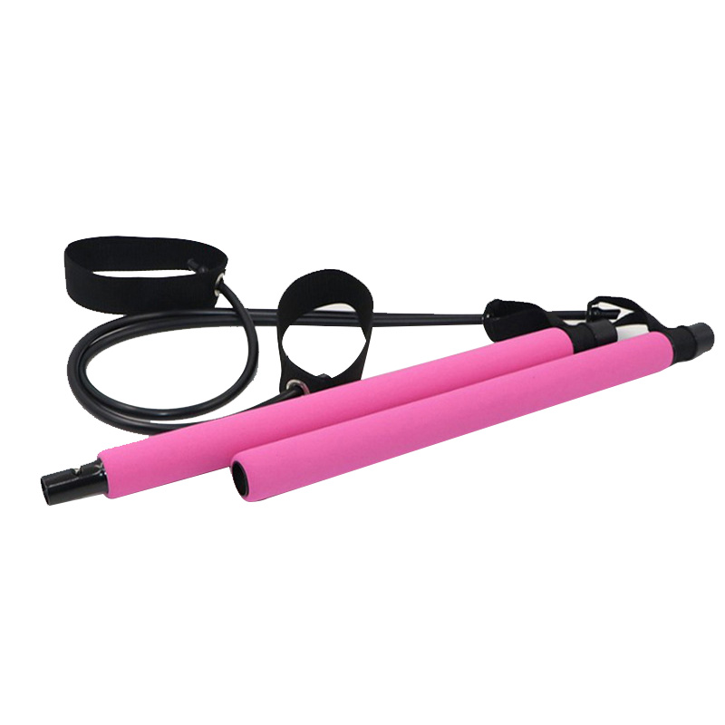 

Yoga Pull Rods Portable Home Yoga Gym Body Abdominal Resistance Bands for Pilates Exercise Stick Toning Bar Fitness Rope Puller