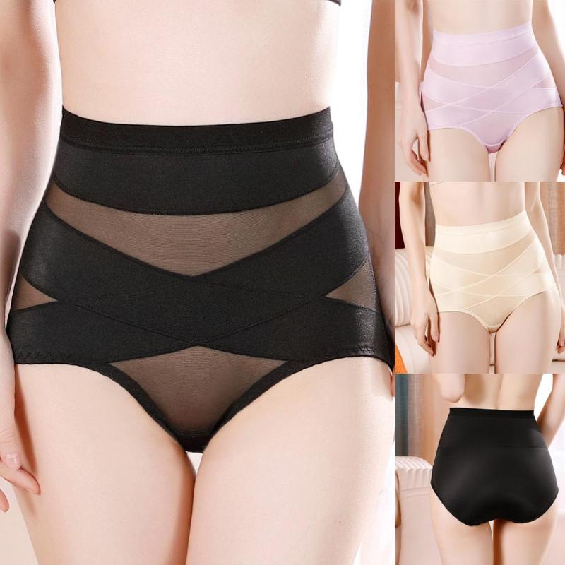 

Women Shapewear Shorts High-Waist Panty Body Shaper Seamless Women Body Shaper Brief High Waist Belly Control Underwear, Bk