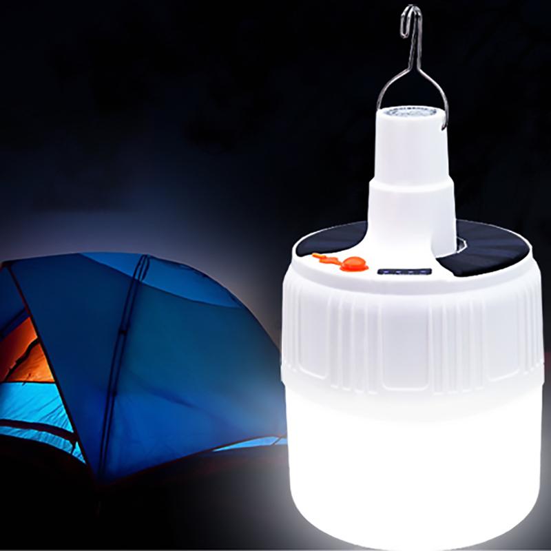 

Outdoor Bulb USB Rechargeable LED Emergency Lights Portable Tent Lamp Dimmable Hanging Light for BBQ Camping Patio Porch Garden