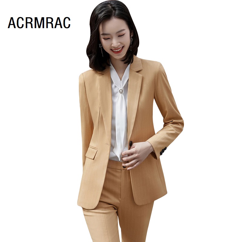 

Women suits autumn winter blazers pants Office Lady Formal Work clothes women pants suits woman set 6026, Black pants