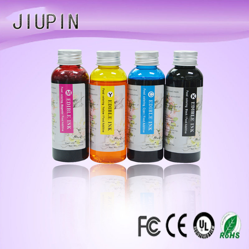 

100ML x 4 color Edible Ink For Canon Printer For Cake Chocolate coffee & printer