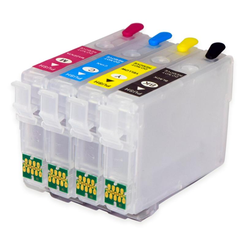

Europe T34XL T3471 T3472 T3473 T3474 Refillable Ink Cartridge with Chip for Workforce Pro WF-3720 WF-3725 Printer