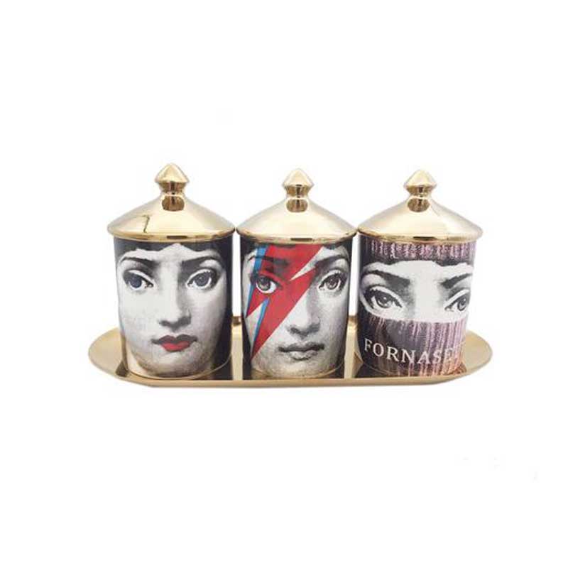 

Woman candle Jar Storage Box With Lid candle holder fornaset