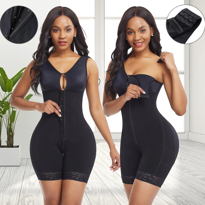 

Shaper Faja Plus Size Shapewear Slimming Belt Girdle Corset BuLifter Tummy Control Pulling Underwear Postpartum, Black