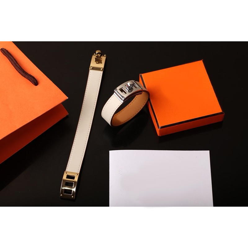 

New Jewelry Cuff Bracelet for Womans/man Stainless Steel Real Leather Bangles Fashion H Gold Bracelets Gold Bangle Jewelrys