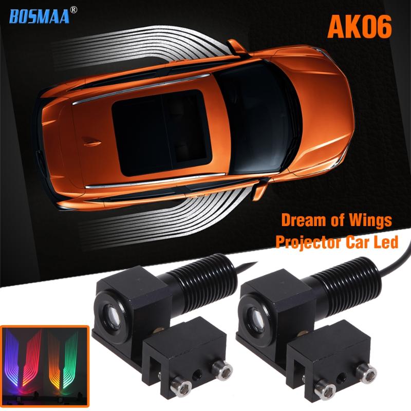 

Bosmaa Car/motorcycles led door projector shadow light fog warning light welcome emergency signal lamp Big Heatsink