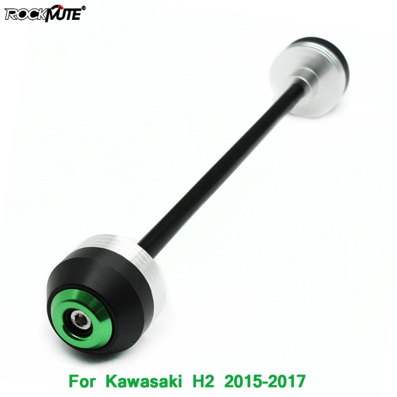 

POM Front Axle Fork Crash Sliders For H2 2020 2020 Motorcycle Circle Decoration Wheel Falling Protector