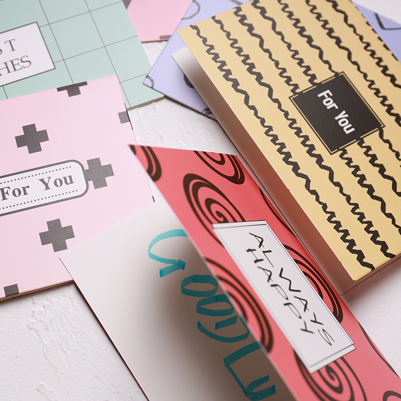 

Greeting Cards 6Pcs Mother's Day Birthday Card For Girl Kids Wife Husband Cake Postcards Gifts With Envelope