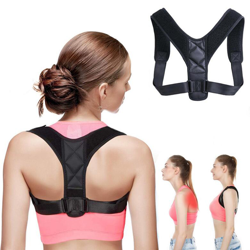 

Back Support Posture Corrector Brace Improves Prevents Slouching And Hunching Reliefs Upper Neck Pain, Black