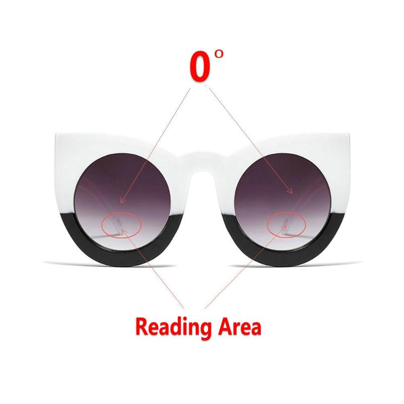 

MINCL/ Transition Photochromic Bifocal Retro Optical Reading Glasses Women Hyperopia UV400 Fashion Round Female Sunglasses NX