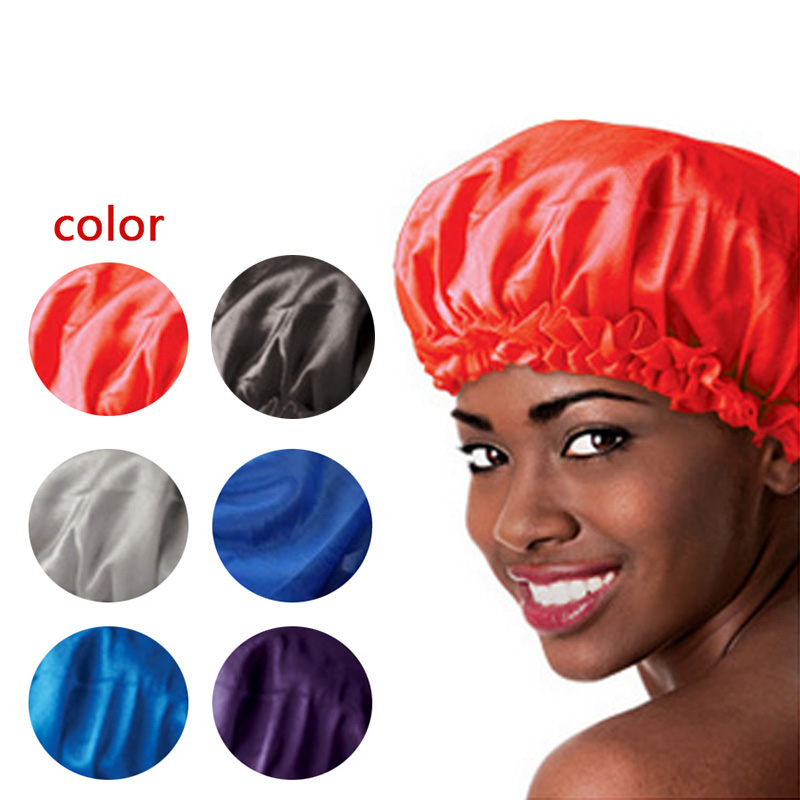 

New Sleeping Hat Night Sleep Cap Hair Care Satin Bonnet Caps Nightcap For Women Men Unisex SNO88