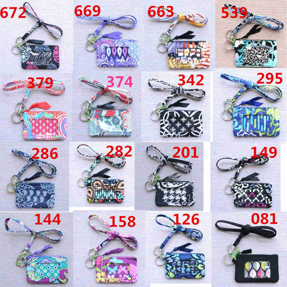 

New with tags Zip ID Case Holders and lanyards small wallet, Multi