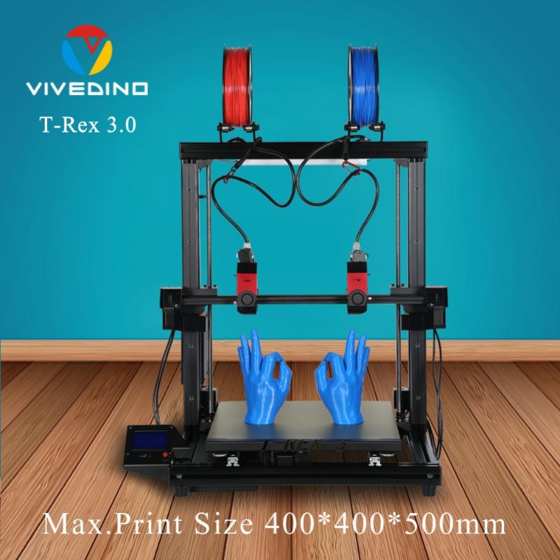 

3D Printer with Separate Dual X Carriage for High Quality Multi-color/Multi-material Printing Newly added laser printers