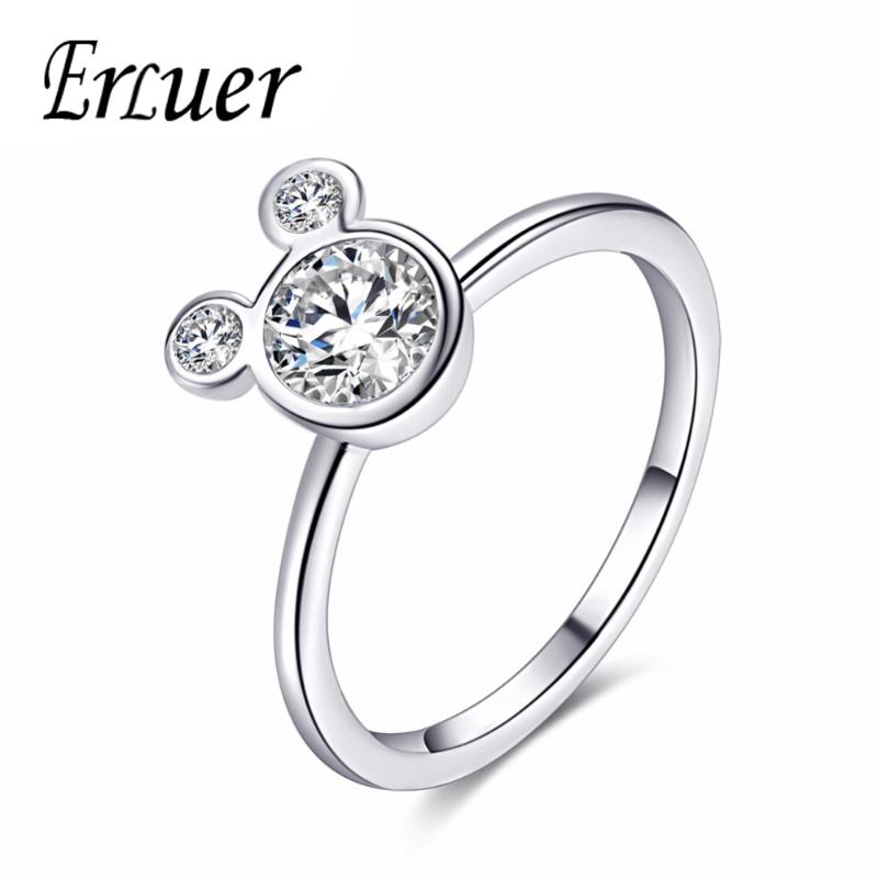 

ARUEL Hot Crystal Charm Girls Party Miky ring for women wedding bague Trendy anillo Fashion Rings girl lover Jewelry