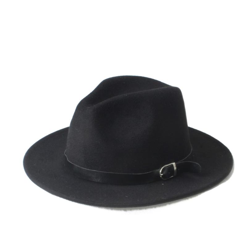 

Wholesale 5PCS/Lot New Fashion 2014 Spring 100% woolen hats & caps fedoras a hat felt hat Sun cap for women Free shipping, Black