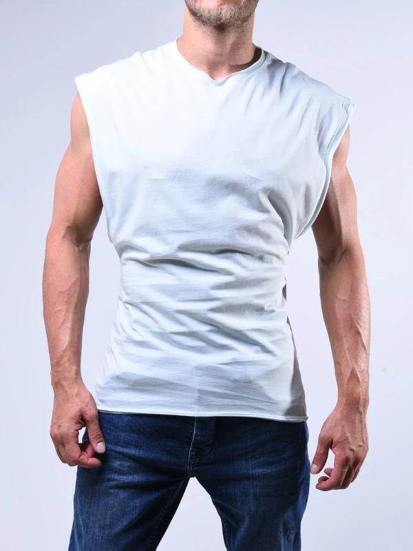 

Sporty men' sleeveless tank top, loose sleeveless tank top for men quick-drying top for running and gym T-shirt, Black