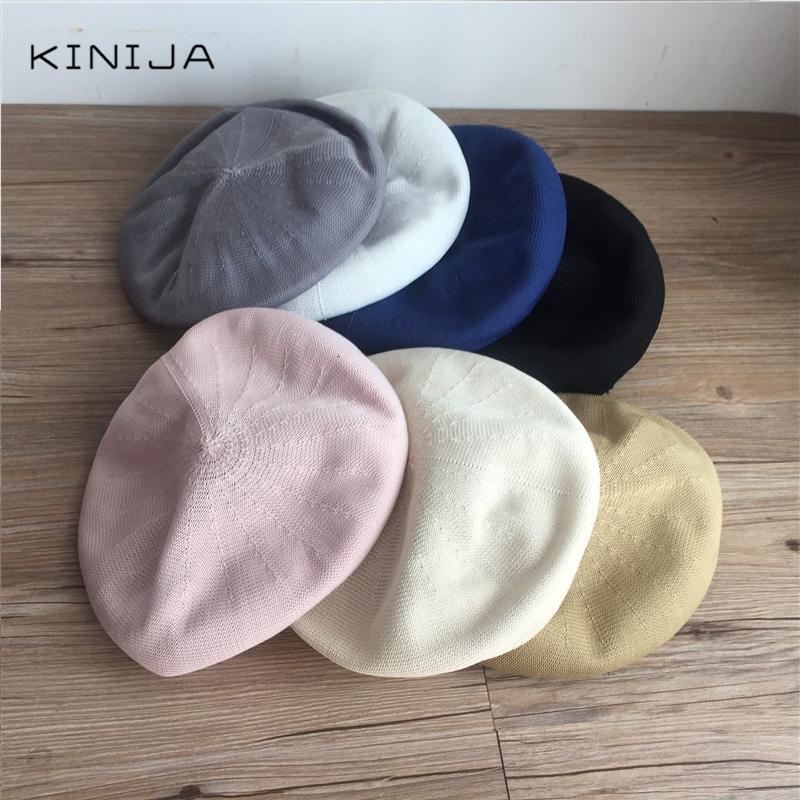 

Women Beret French Artist Wool Winter Bonnet Hat Girl Vintage Painter Flat Solid Color Casquette Elegant Lady Winter Warm Cap, Beige