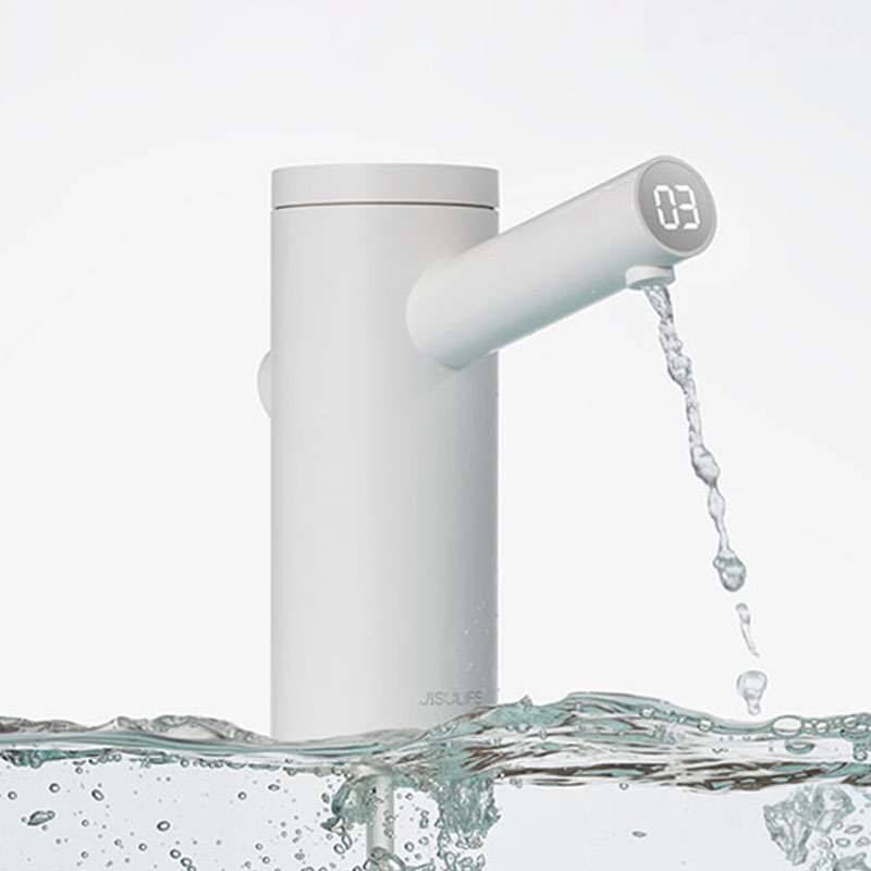 

Kbxsatart Intelligent Water Dispenser USB Electric Water Bottle Pump Quantitative Bucket Bottle Dispenser with TDS Test 1800mAh