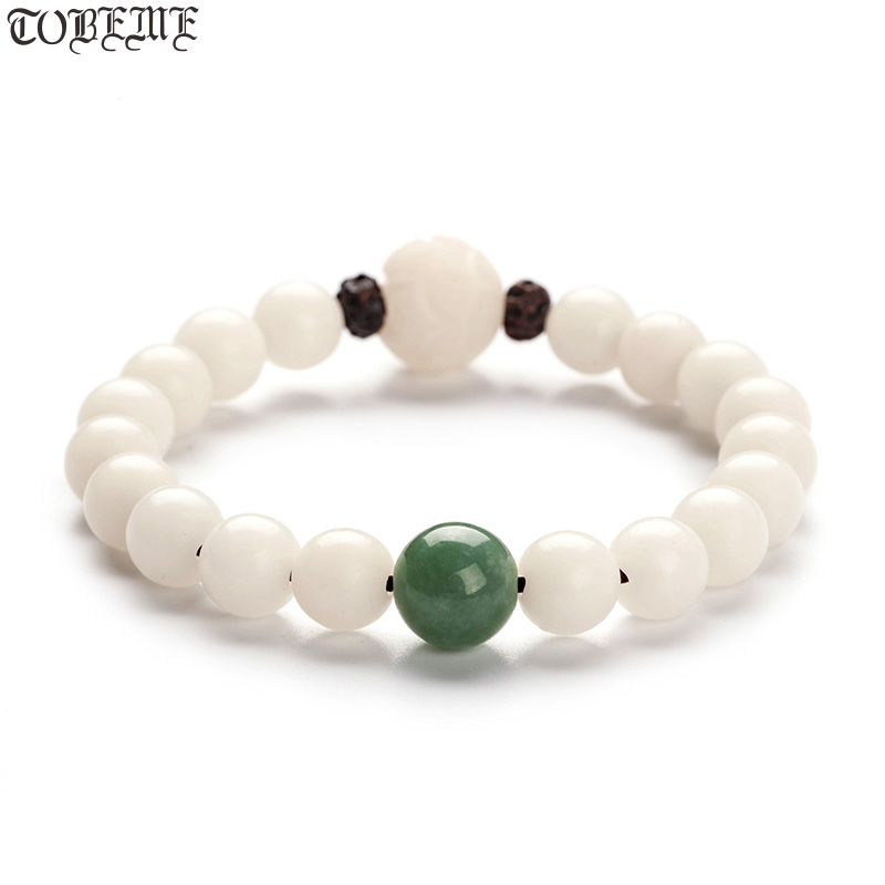 

Natural Lotus Beads Bracelet Tibetan Lotus Seeds Mala Bracelet Strand Lady Jewelry Gift