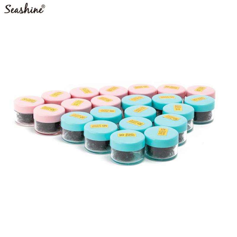

Seashine Russian Volume Lash Short Stem 3D 4D 5D 6D Loose Lash Volume Fans Extension 1000 Bundles In One Jar Free Shipping