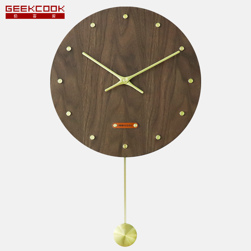 

Pendulum Wooden Classic Big Wall Clock Living Room Retro Bedroom Kitchen Wall Clock Modern Design Reloj Pared Home Decor BW50WC