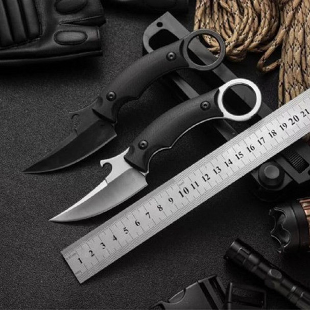 

New Arrival BAS15 PICOLOMAKO claw karambit Tactical Knives D2 Full Tang Steel Handle Fixed Blade Paper cutter Knife