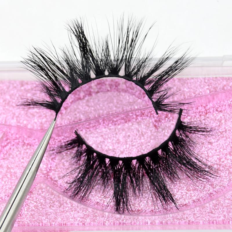 

Visofree 5D Mink Eyelashes Handmade Full Strip Lashes Cruelty Free Luxury Makeup Dramatic Lashes 3D Mink Thick K02