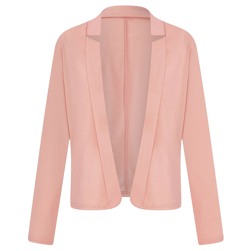 

New Summer Fashion Long Sleeve Thin Blazer Jacket Women Solid Color Small Suit Office Lady Loose Lon Blazer Cardigans Coat Femme, Yellow