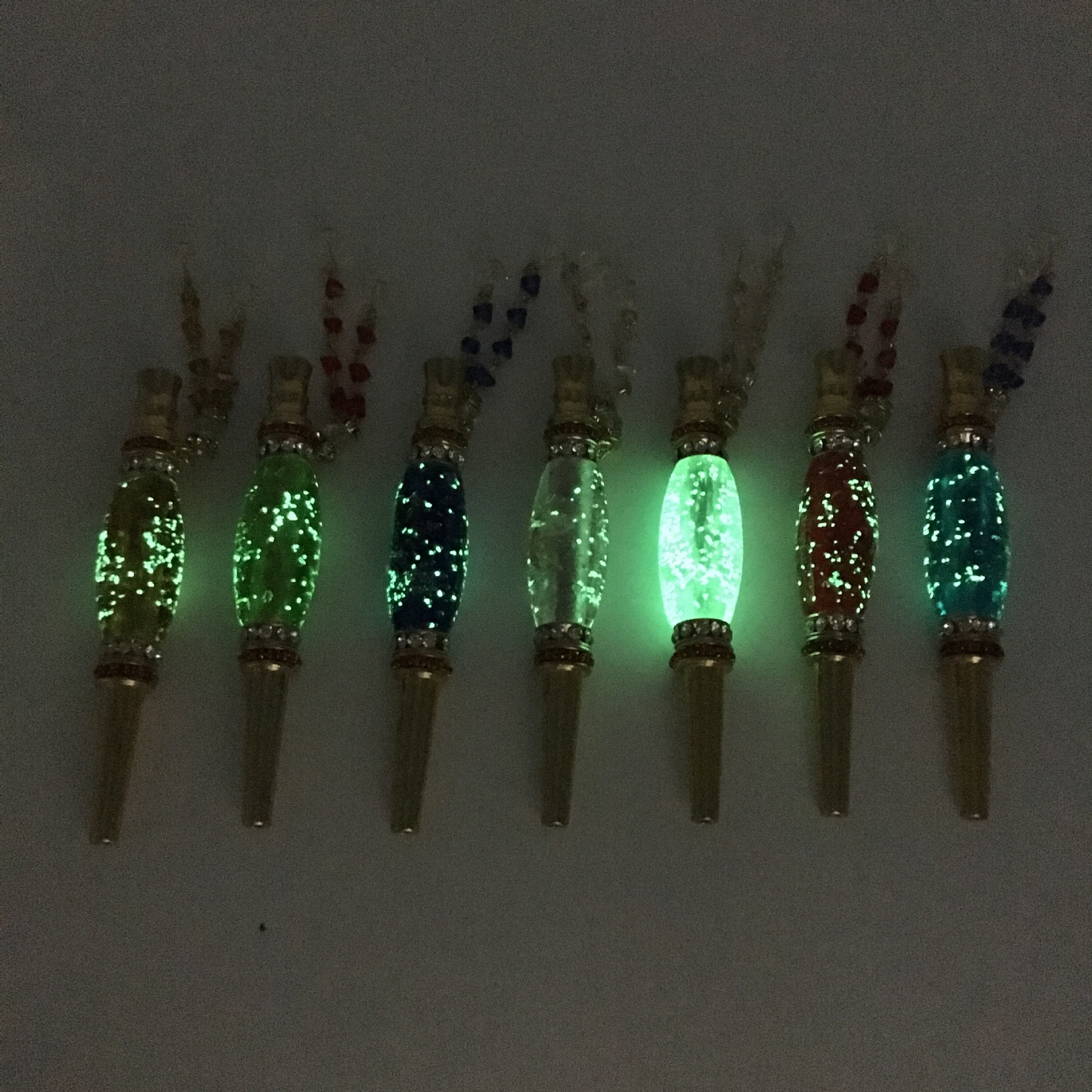 

Smoking Pipes Luminus Handmade Inlaid Alloy Luminous Hookah Mouth Tips Shisha Chicha Filter Tip Mouthpiece