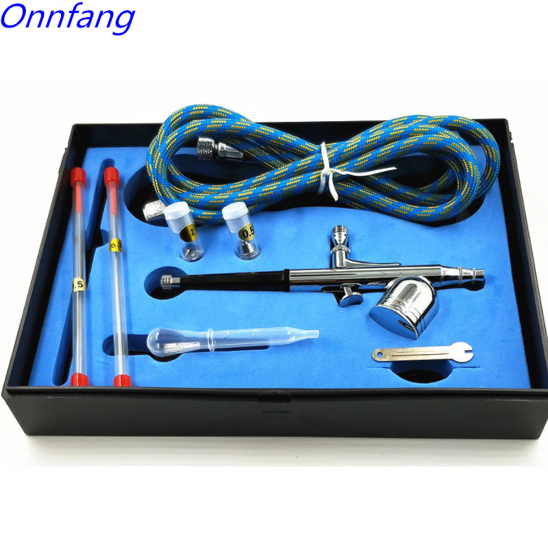 

Double Action Airbrush Spray Gun Face Body Painting Tattoo Air Hose Hand Tools Gravity Type Gravity Feed Airbrush Spray Gun Set