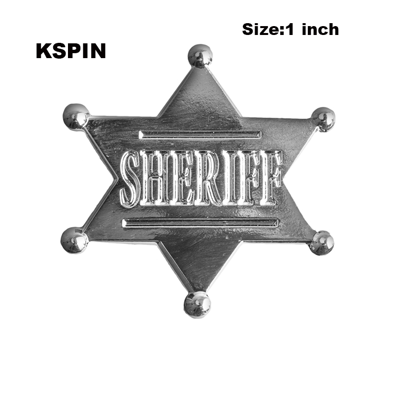 

Sheriff Rozet Metal Chapas Metalicas Pins Backpack Brooch for Women/Men XY0039