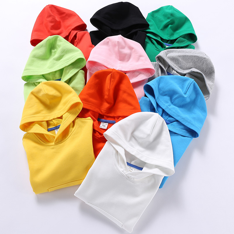 

Newest Fashions INS Kids Girls Boys Plain Hoodies Fashion Pullover Stylish Quality Cotton Children Unisex Clothing Outwears Hooded