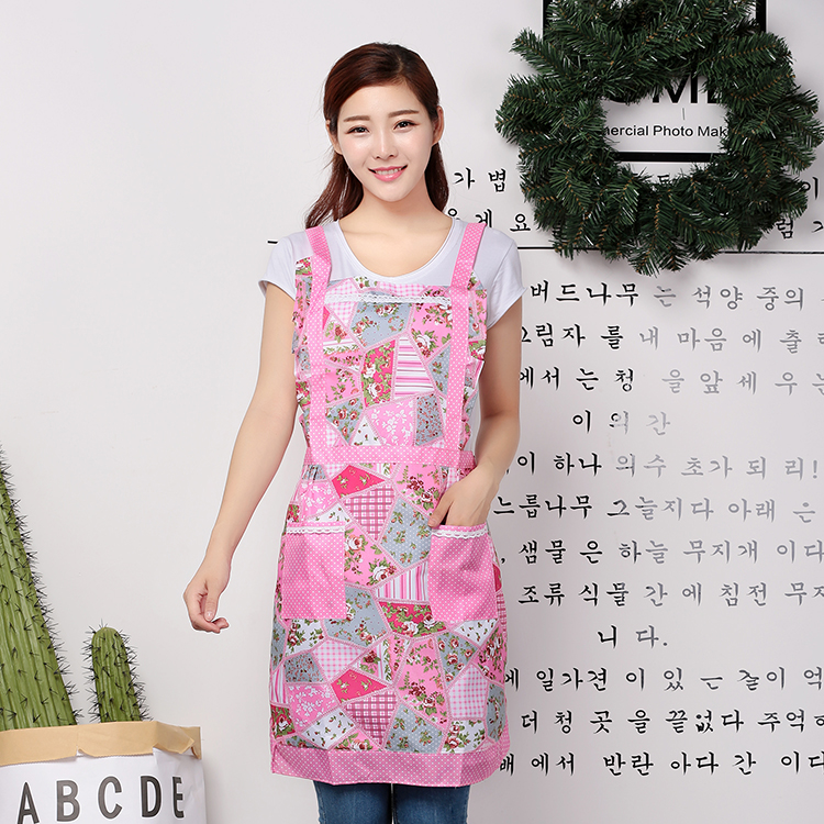 

Double-layer apron Korean fashion princess skirt oil-proof cooking kitchen apron sleeveless cute adult gown female