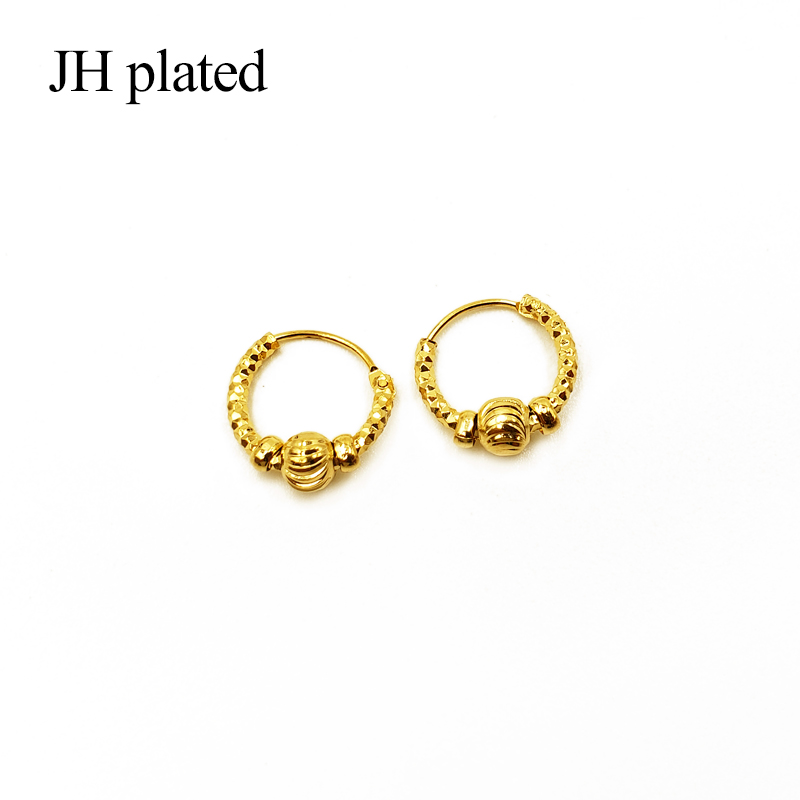 

JHplated 2020 Fashion 24K Gold Color Small Earrings for Women/Girls Jewelry with Ethiopian Africa,Arabia,Middle East Best Gift