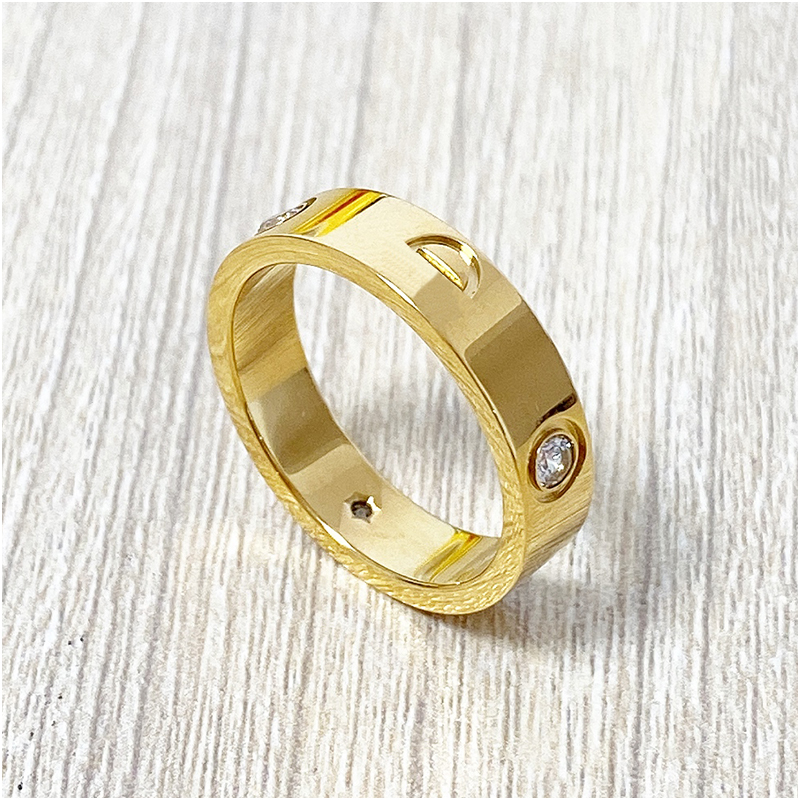 

LOVE RING FOR WOMEN ZIRCONIA ENGAGEMENT TITANIUM STEEL WEDDING RING MEN JEWELRY GIFTS FASHION ACCESSORIES HOT SHIPPING BOXES FREE SHIPPING