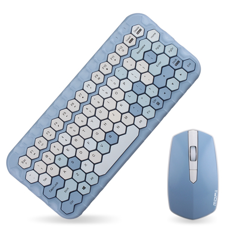 

MOFII 2.4G Wireless Keyboard Mouse Set Girl Heart Wireless Keyboard Suitable for Home Office
