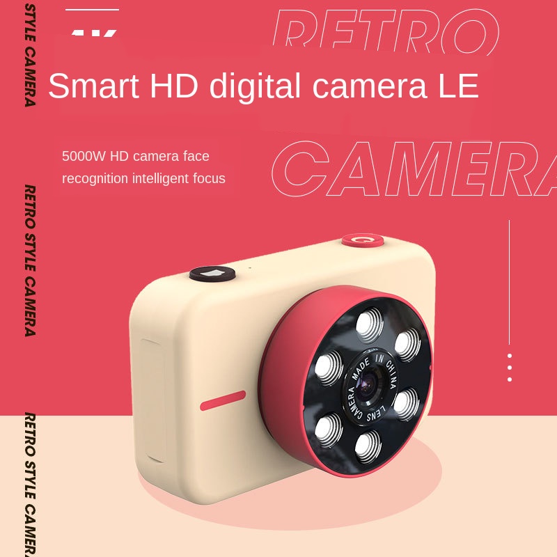 

NEW mini digital children's camera 4K HD front and rear dual camera 50 million pixel kids digital baby toys gift