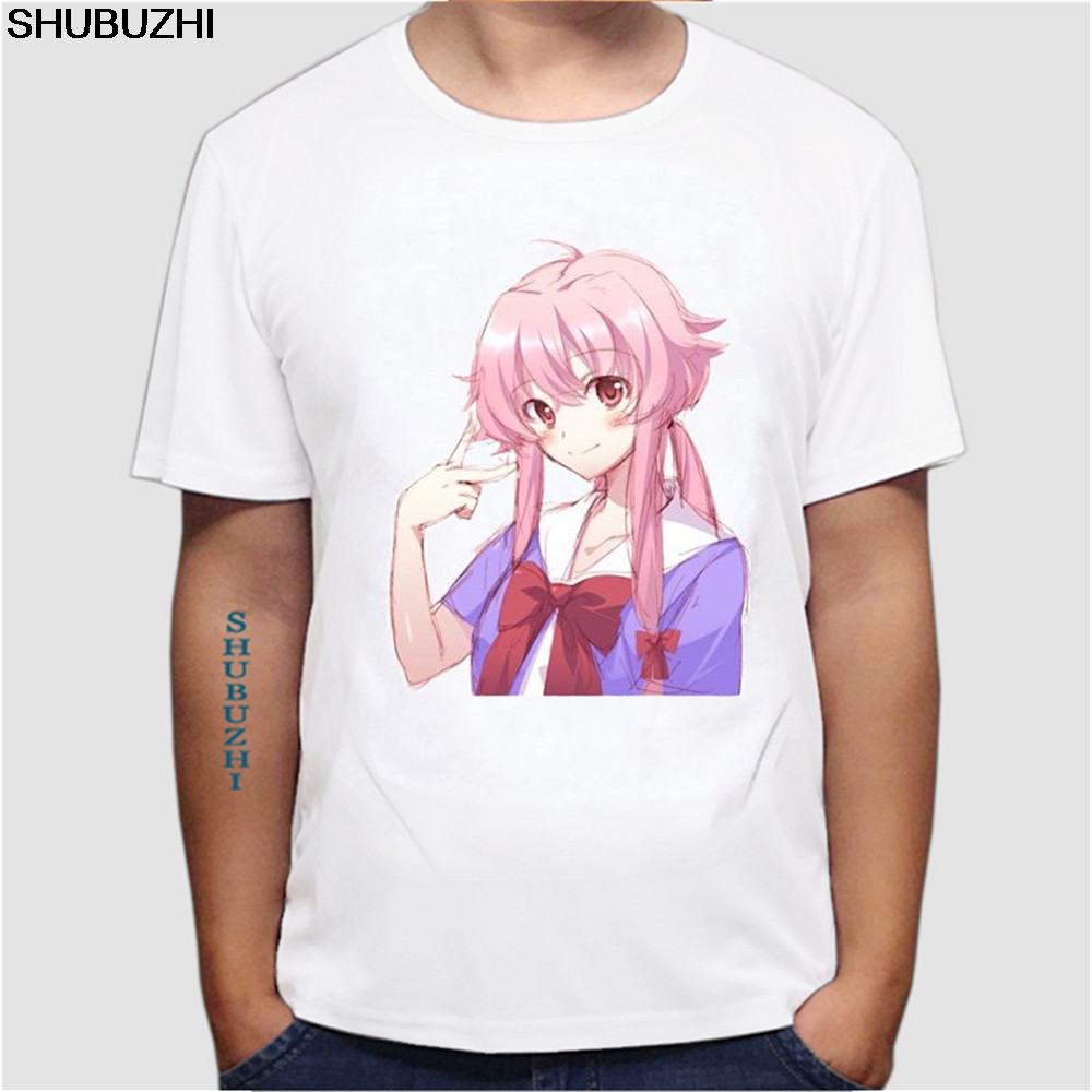 Japan Anime Mirai Nikki Cosplay 100/% Cotton short sleeves T-shirt free shipping