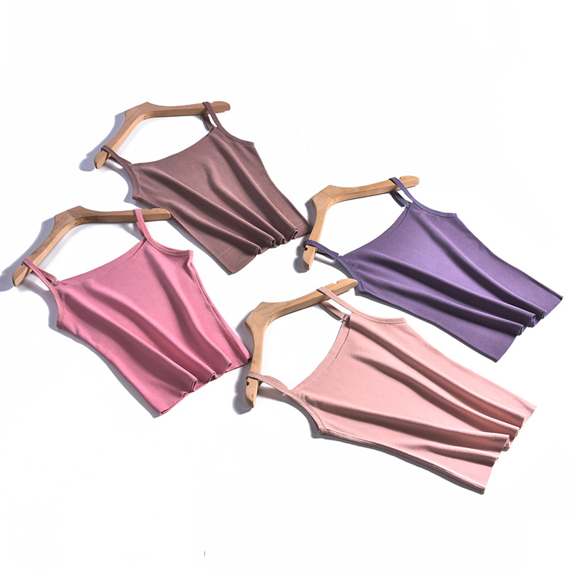 

Sleeveless Tank Top Underwear Warm Knited Vest Slim Winter Ladies Lined Stretch Thermal Women, Pink