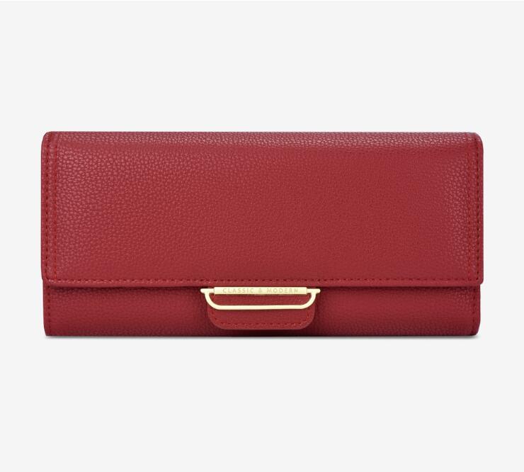 

Women's wallet multifunctional fashion simple handbag multi Card Wallet pure, Blue